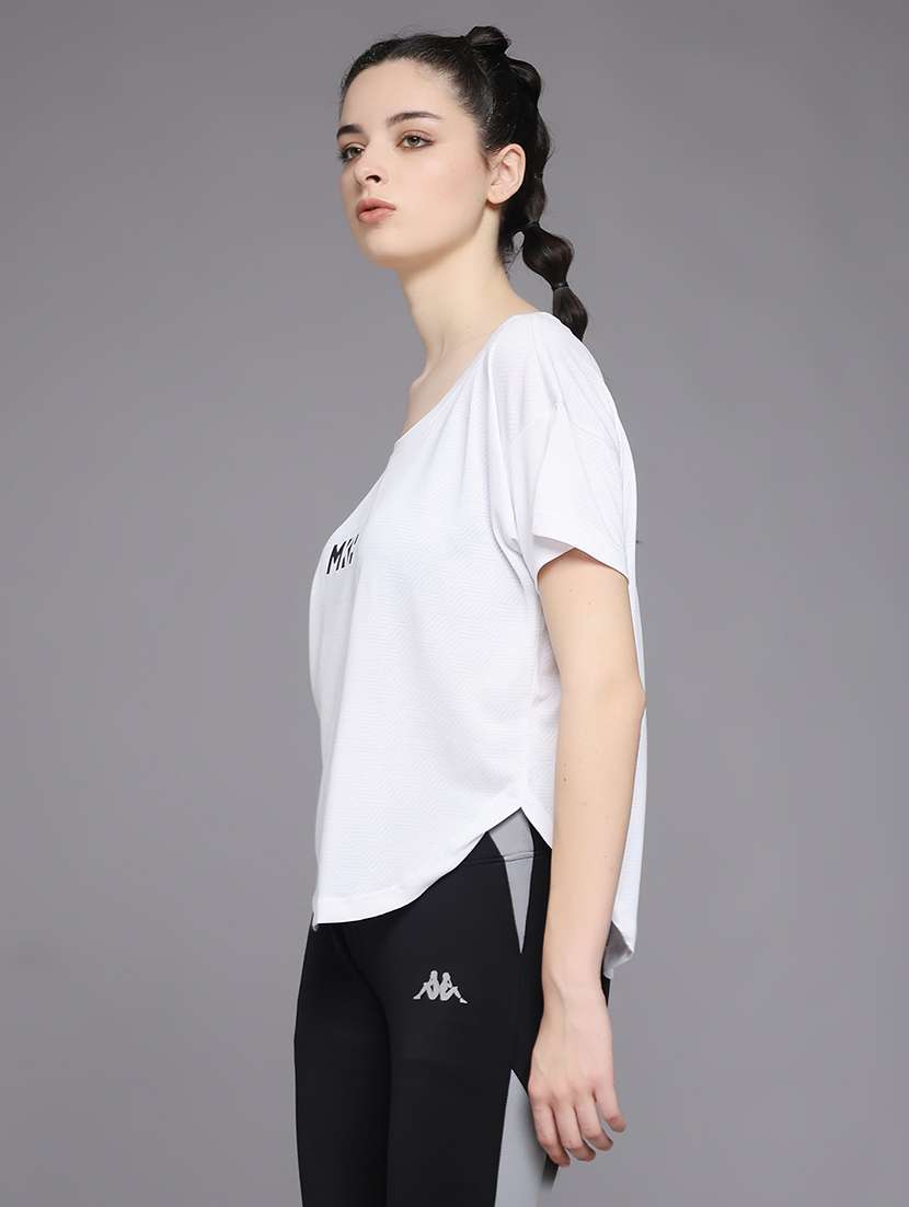 women typography prnted dri-fit sports t-shirt - 21959860 -  Standard Image - 2