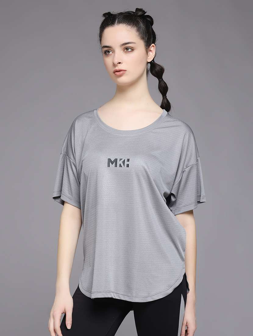 women typography printed dri-fit sports t-shirt - 21959866 -  Standard Image - 2