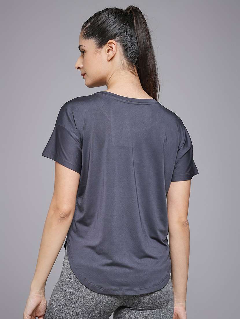 women typography prnted dri-fit sports t-shirt - 21959952 -  Standard Image - 2