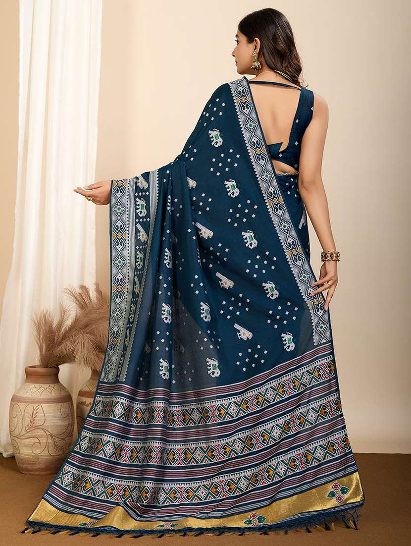 women self design patola saree with blouse - 21960240 -  Standard Image - 2
