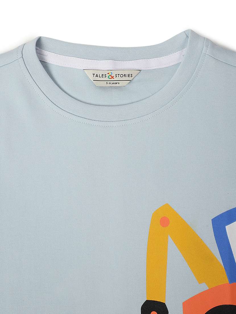 boys printed short sleeve regular fit t-shirt - 21960291 -  Standard Image - 2