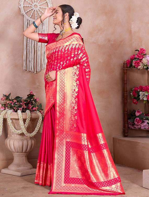 women self design banarasi saree with blouse - 21960331 - Standard Image - 2