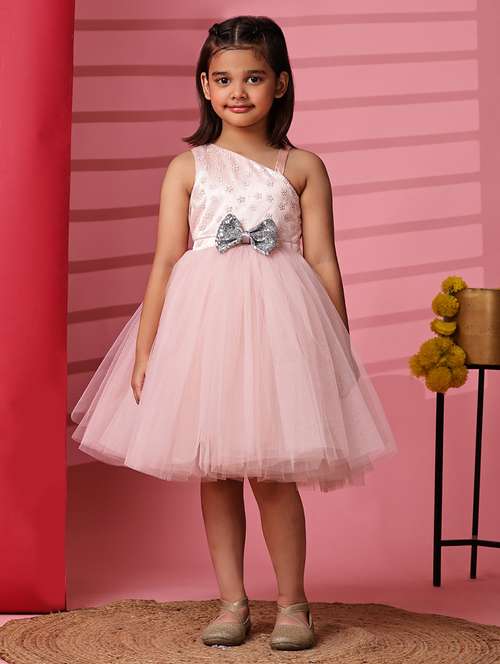 girls embellished sleeveless fit & flare dress - 21960345 - Standard Image - 0