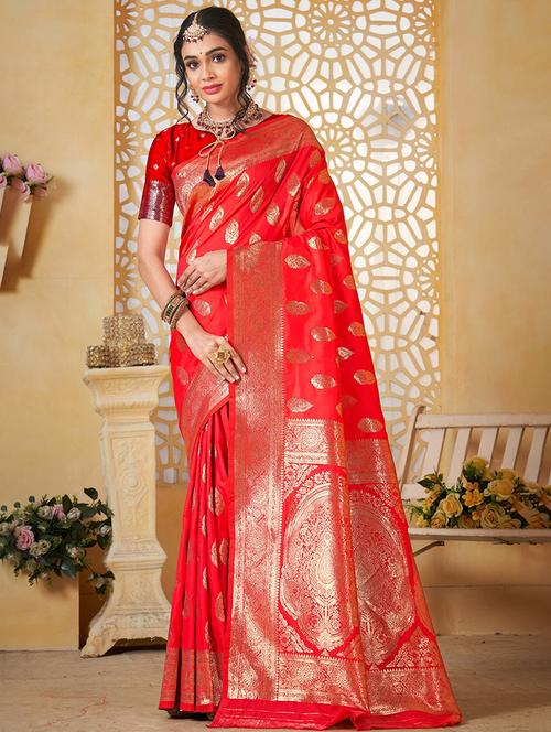 women self design banarasi saree with blouse - 21960380 -  Standard Image - 0