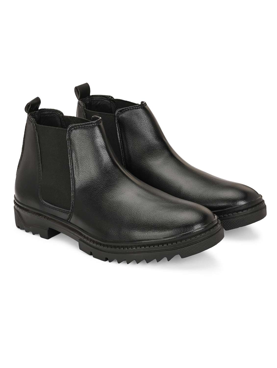 men black solid high ankle boot - 21960409 -  Standard Image - 2