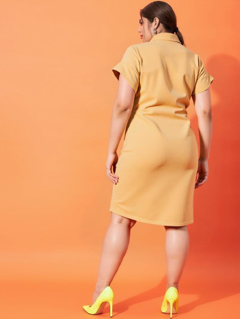 women plus size soli collared shirt dress - 21960557 - Standard Image - 2