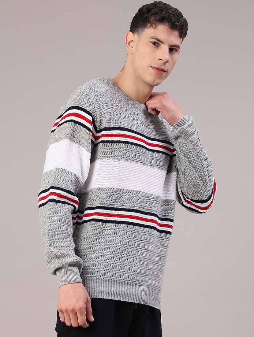 men self designed long sleeve pullover - 21961085 -  Standard Image - 2