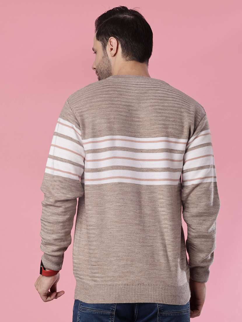 men striped long sleeve regular fit pullover - 21961086 -  Standard Image - 2