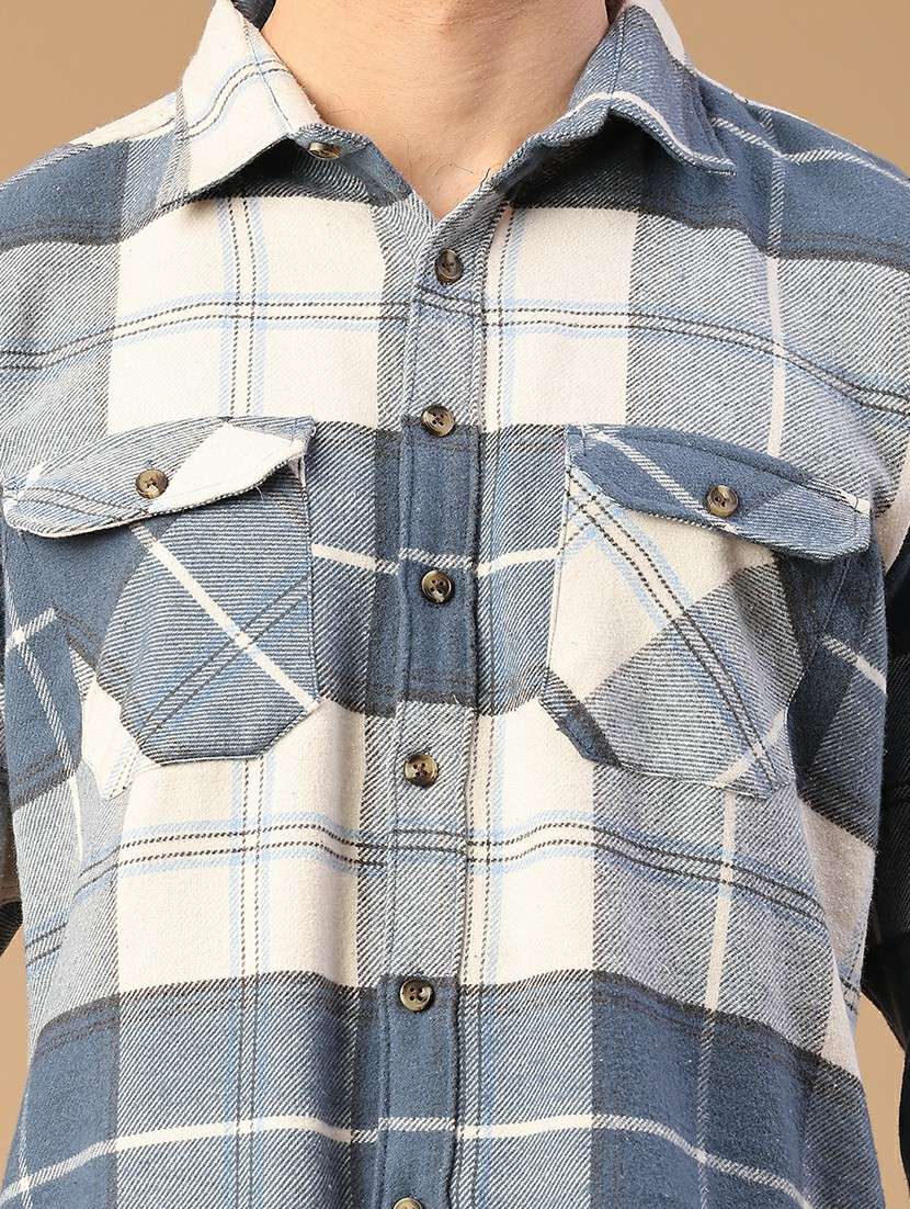 men checkered long sleeve regular fit casual shirt - 21961269 -  Standard Image - 2