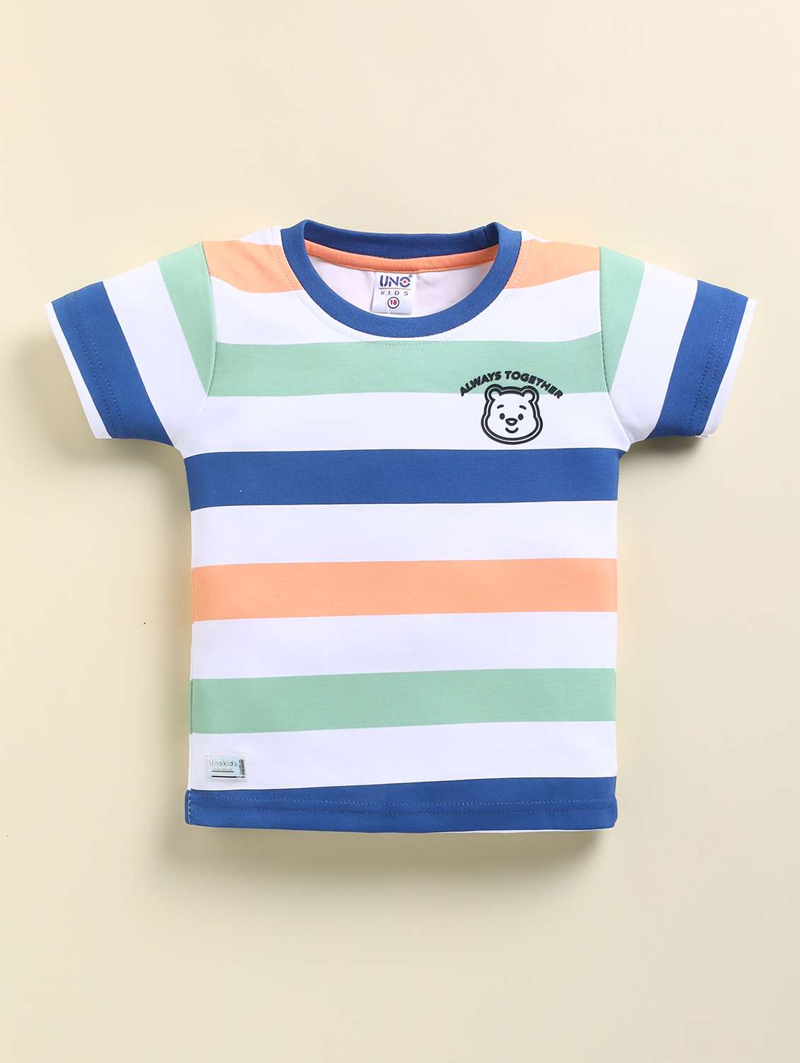 boys striped t-shirt and short co-ord set - 21961389 -  Standard Image - 2