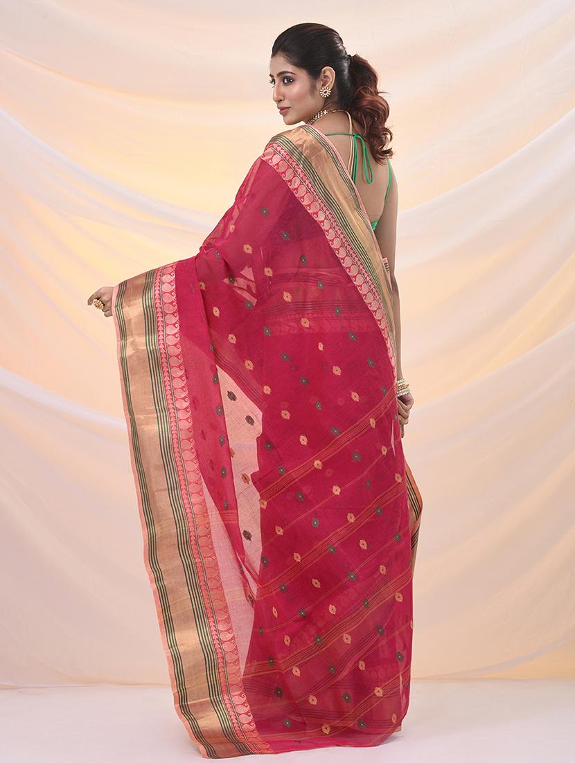 women self design tant saree - 21961425 - Standard Image - 2