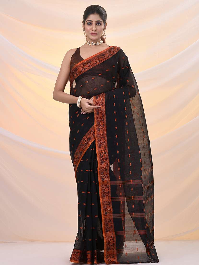 women self design tant saree