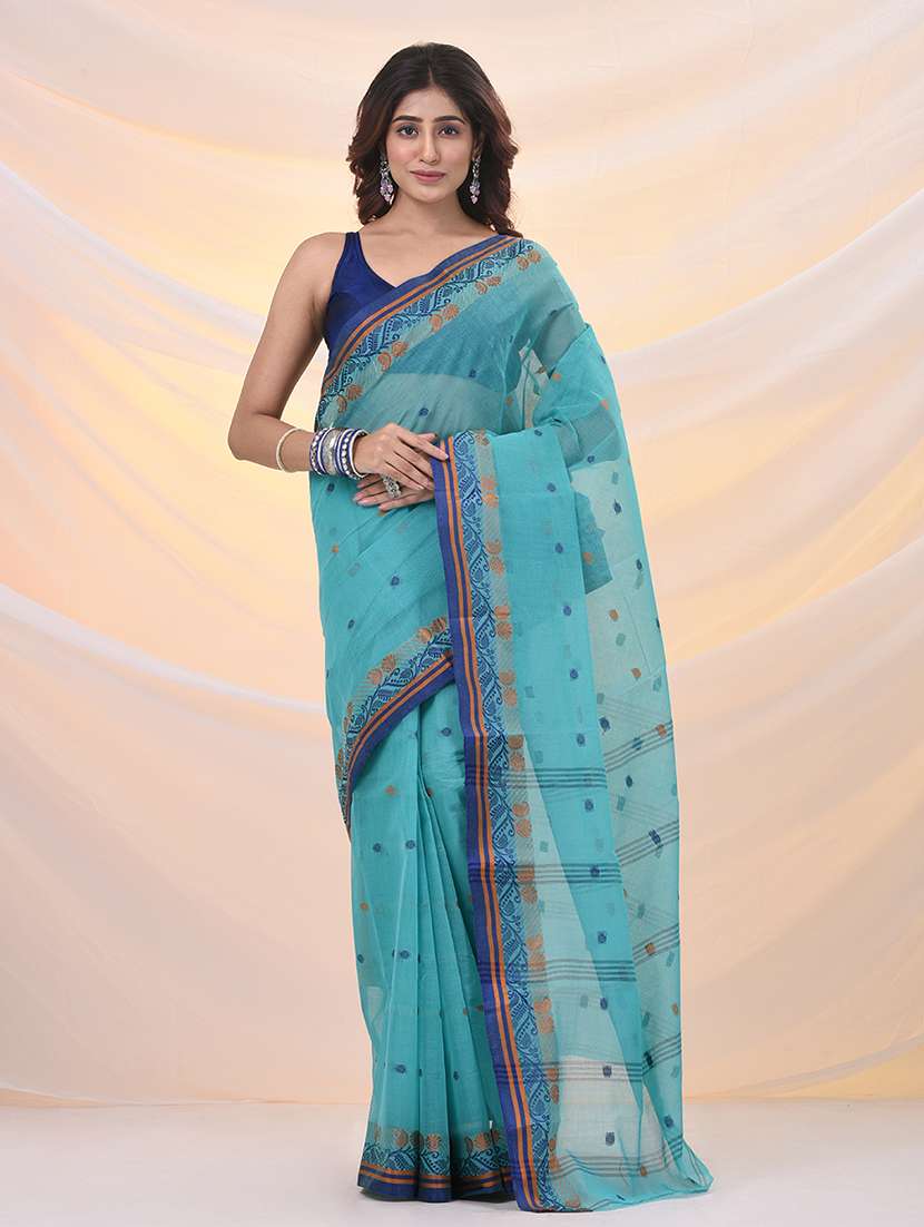 women self design tant saree - 21961446 - Zoom Image - 0
