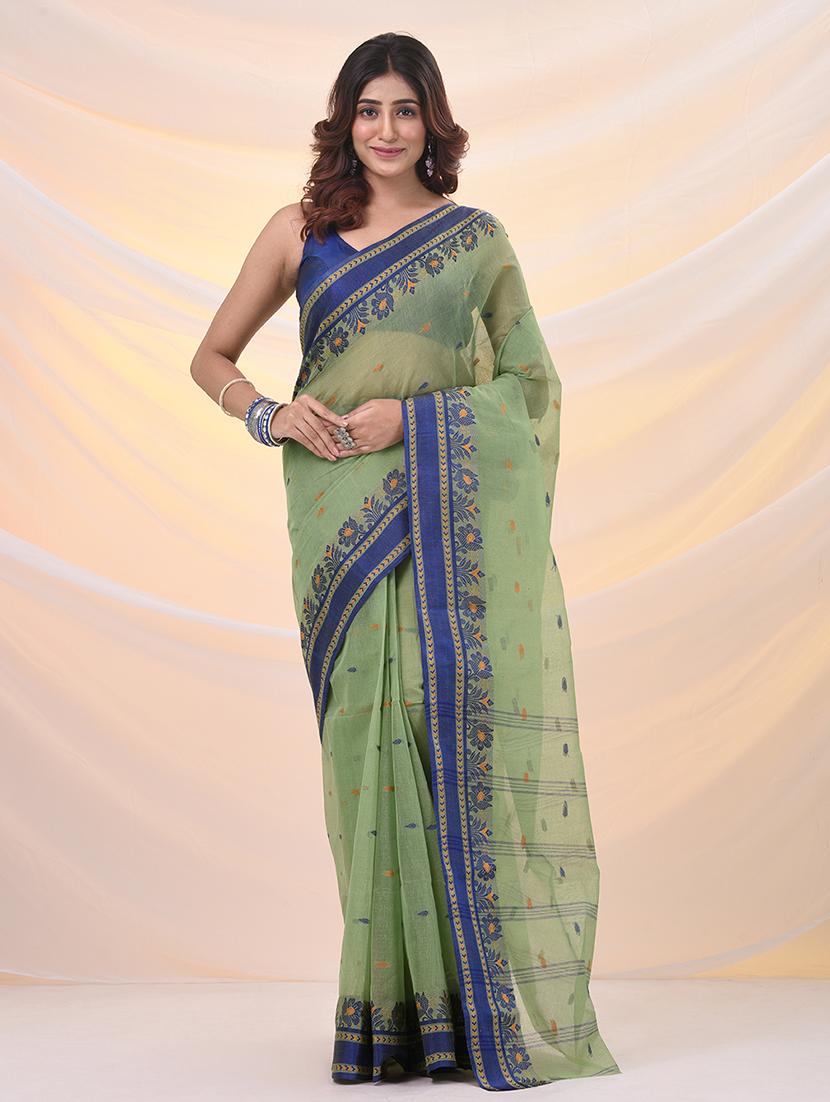 women self design tant saree - 21961447 - Zoom Image - 0