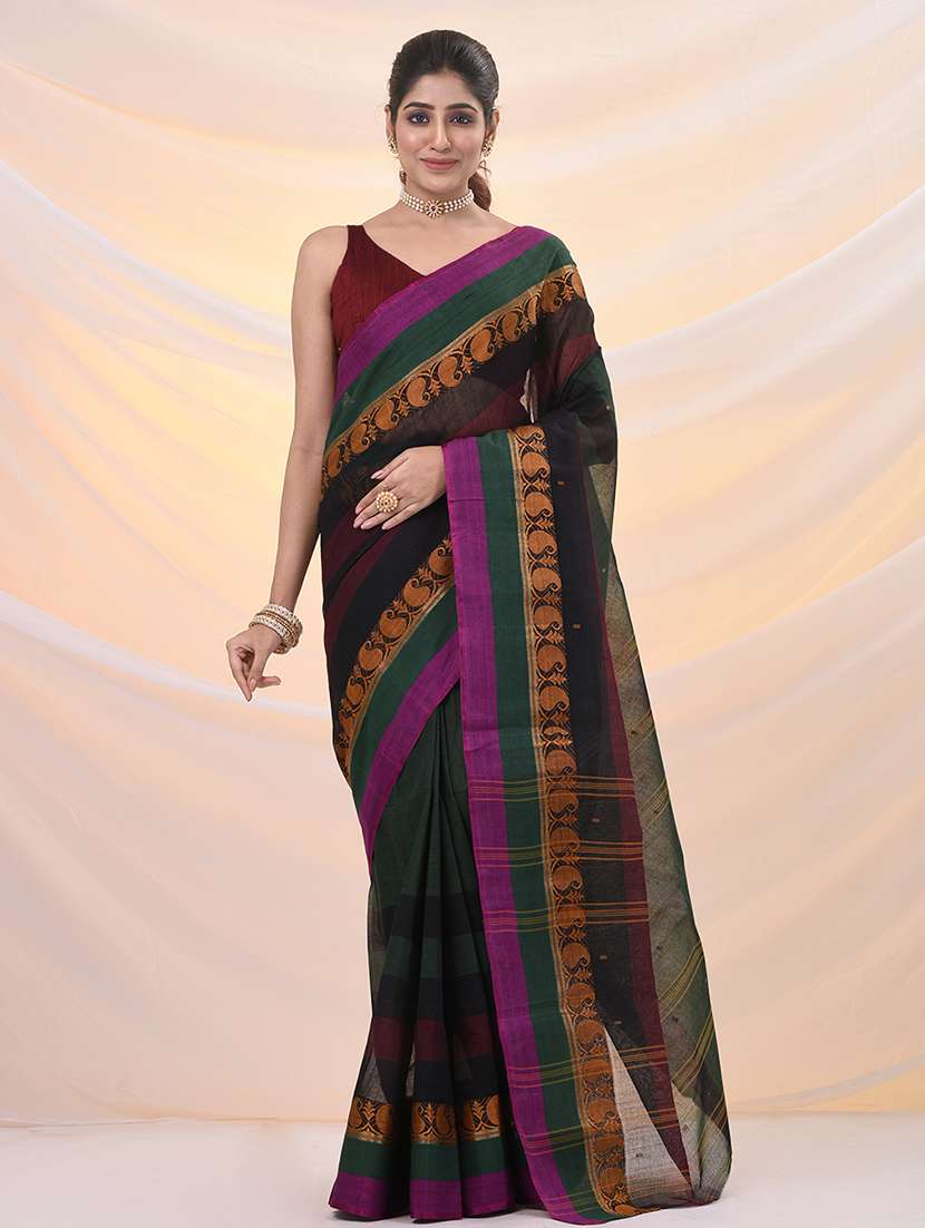 women self design tant saree