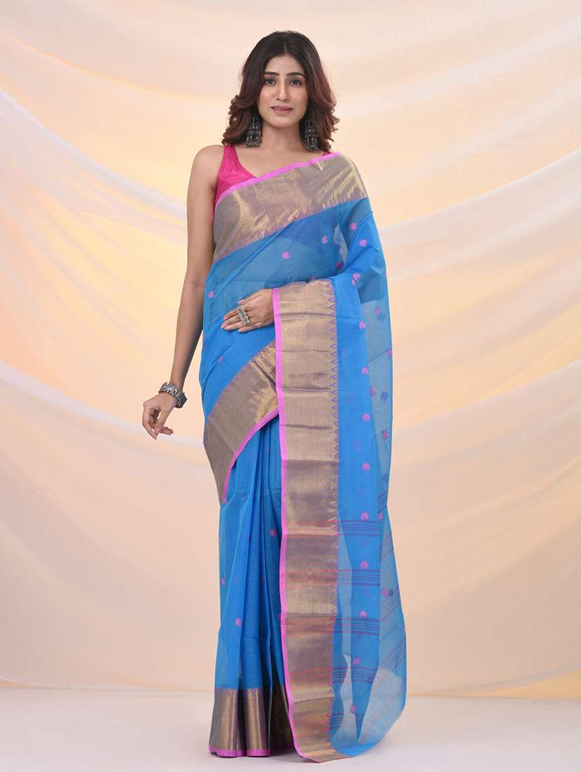 women self design tant saree