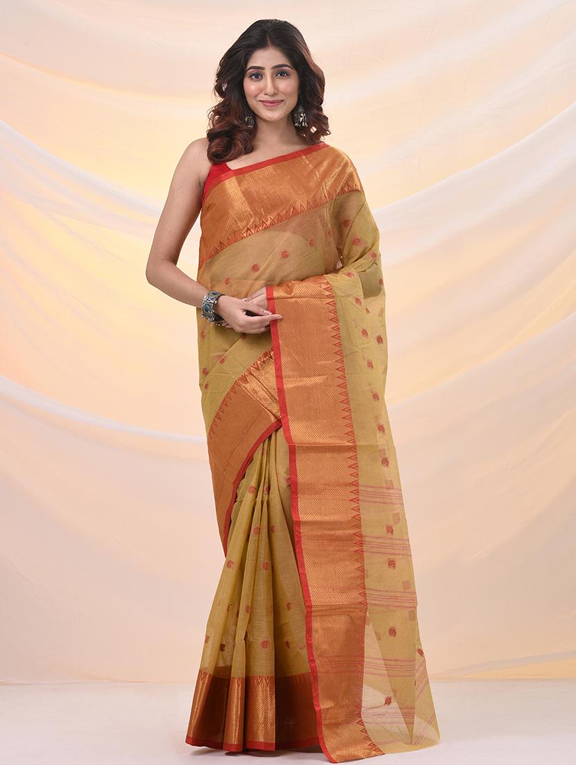 women self design tant saree - 21961453 -  Zoom Image - 0