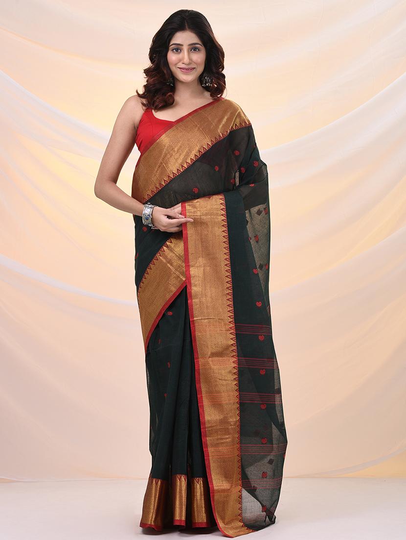 women self design tant saree - 21961455 -  Zoom Image - 0