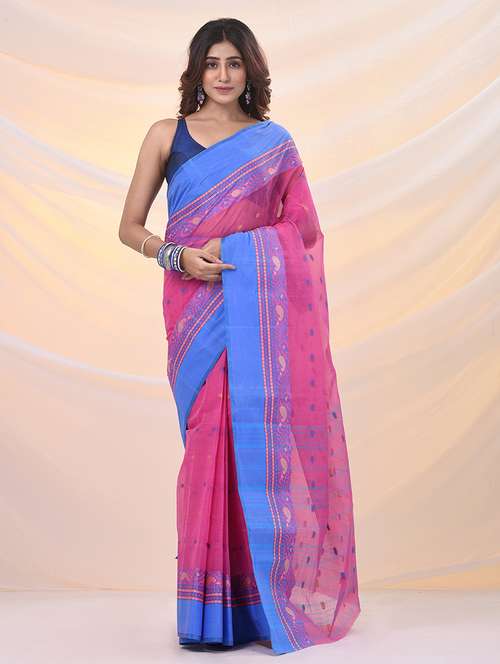 women self design tant saree - 21961471 -  Standard Image - 0