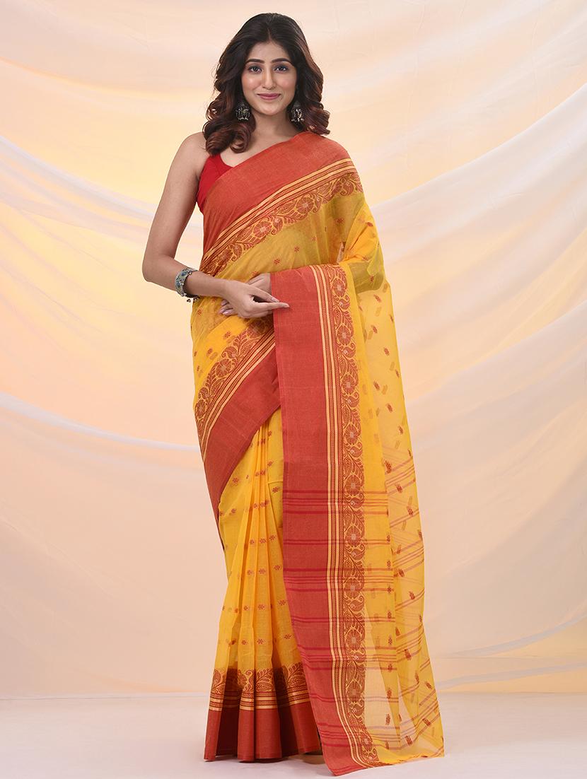 women self design tant saree - 21961473 -  Zoom Image - 0