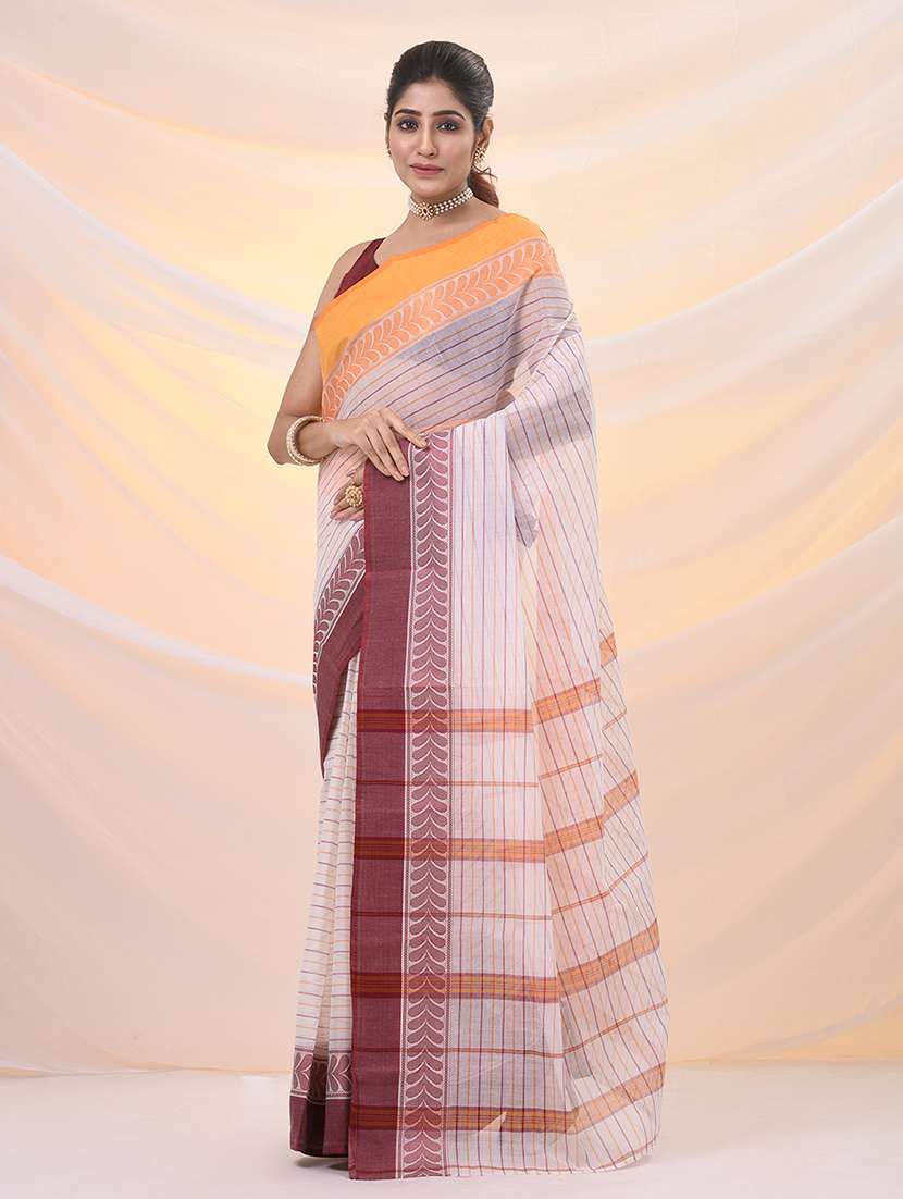 Women Self Design Tant Saree
