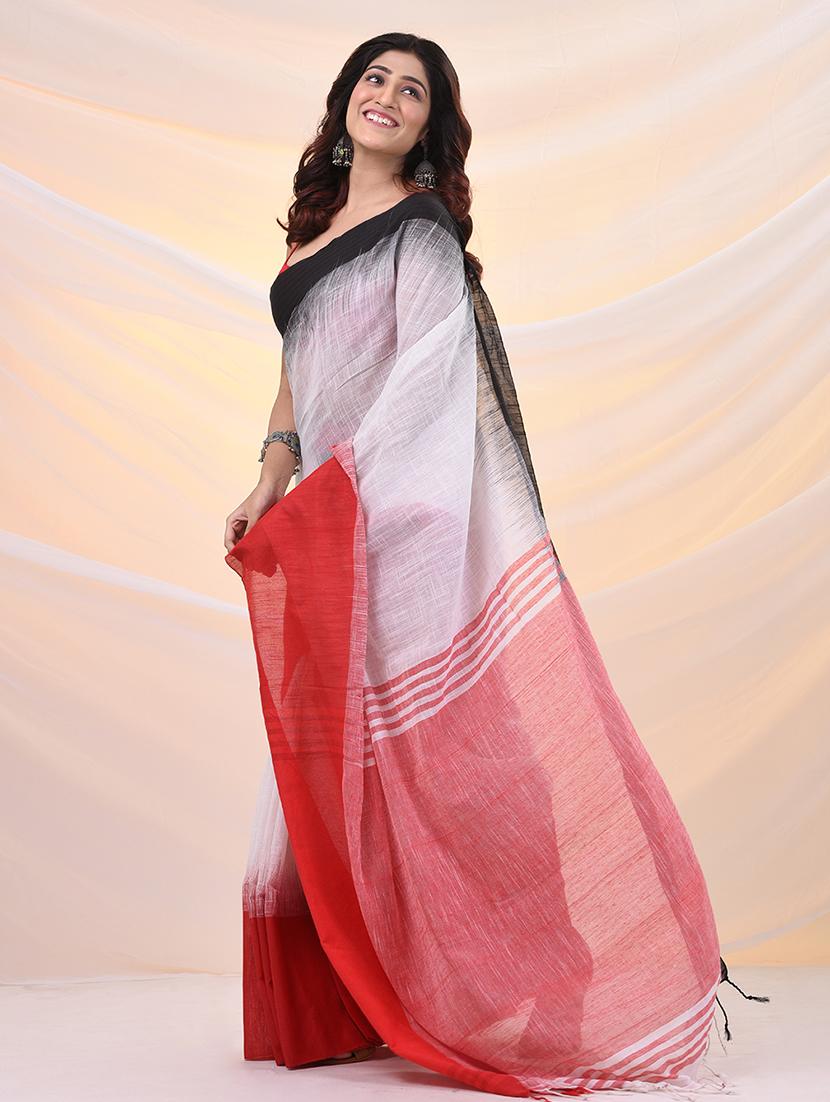 women self design handloom saree with blouse - 21961503 - Standard Image - 2