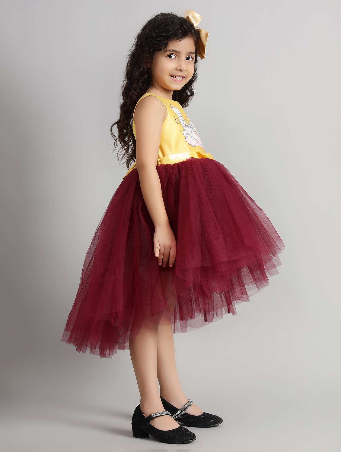 girls printed sleeveless high low dress - 21961554 -  Standard Image - 2