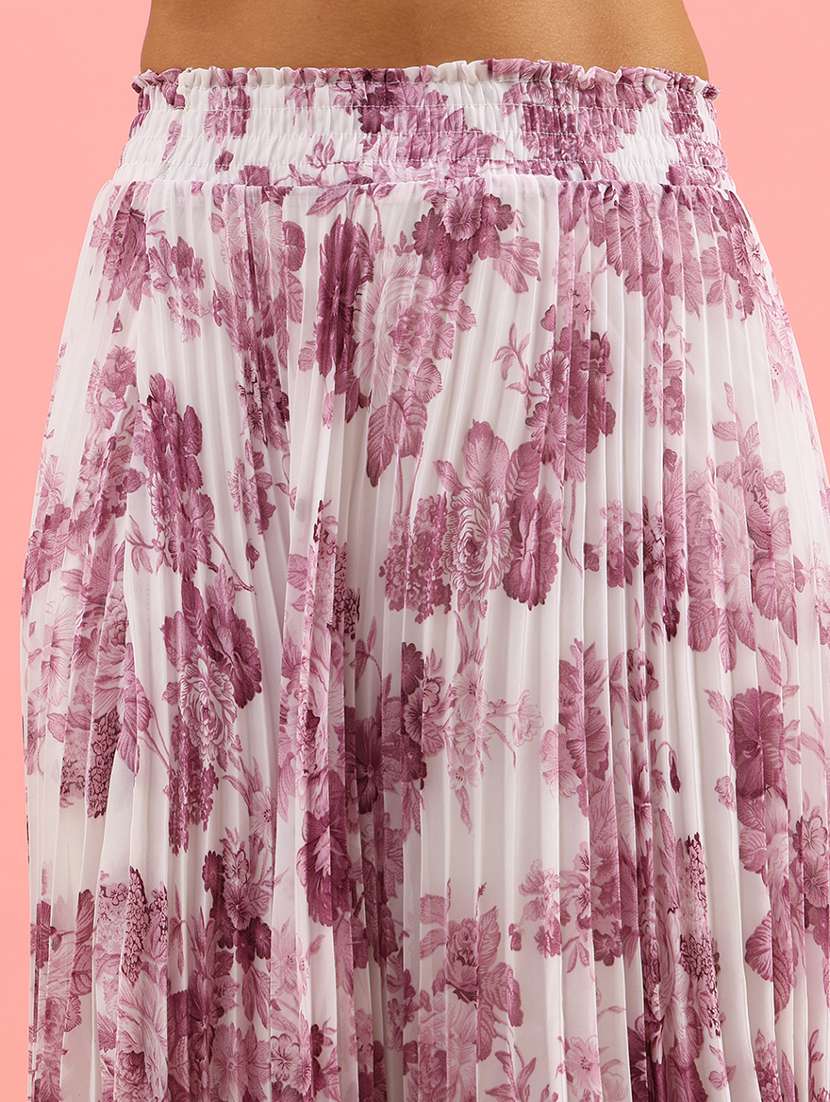 women printed mid rise flared skirt - 21961754 -  Standard Image - 2