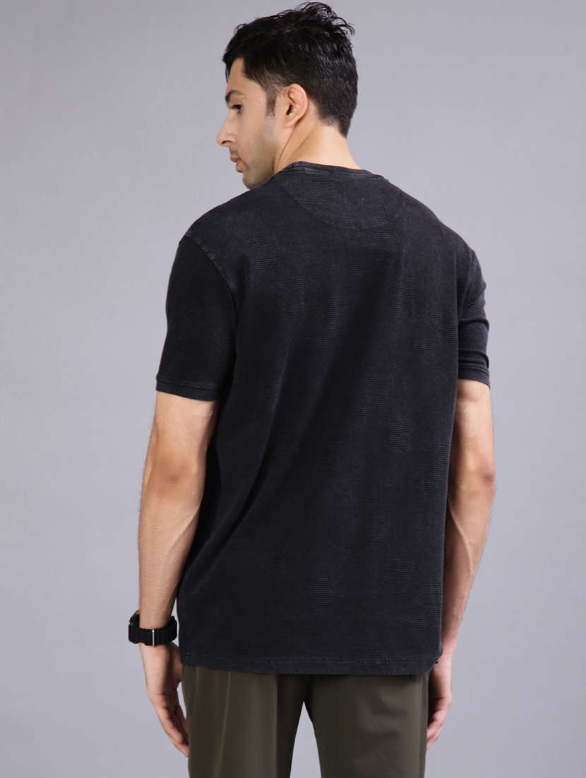 men solid short sleeve regular fit t-shirt - 21961800 -  Standard Image - 2