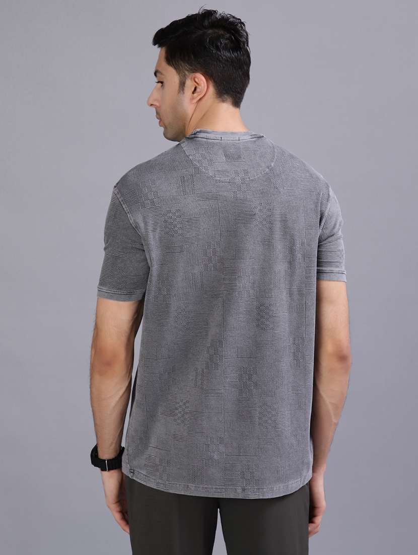 men self design short sleeve regular fit t-shirt - 21961801 -  Standard Image - 2