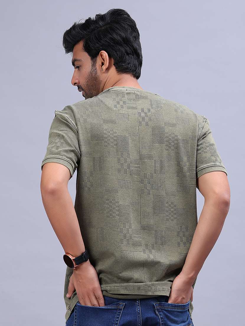 men self design short sleeve regular fit t-shirt - 21961803 -  Standard Image - 2
