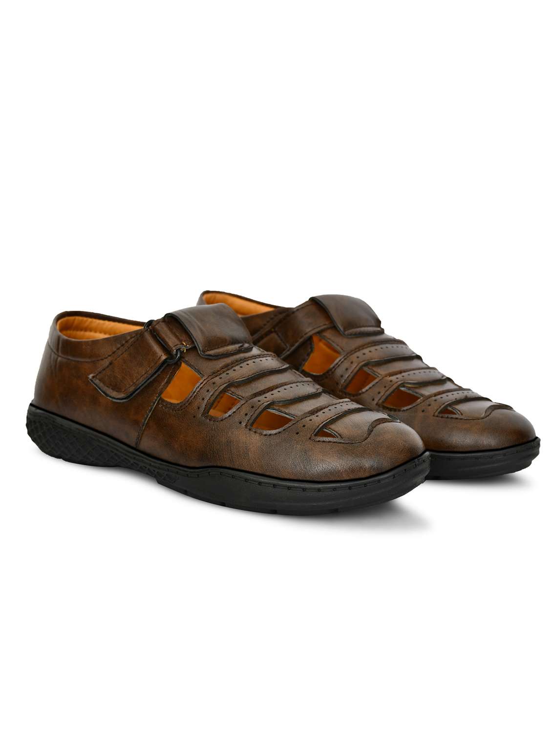 men brown fisherman sandal - 21961892 - Standard Image - 2
