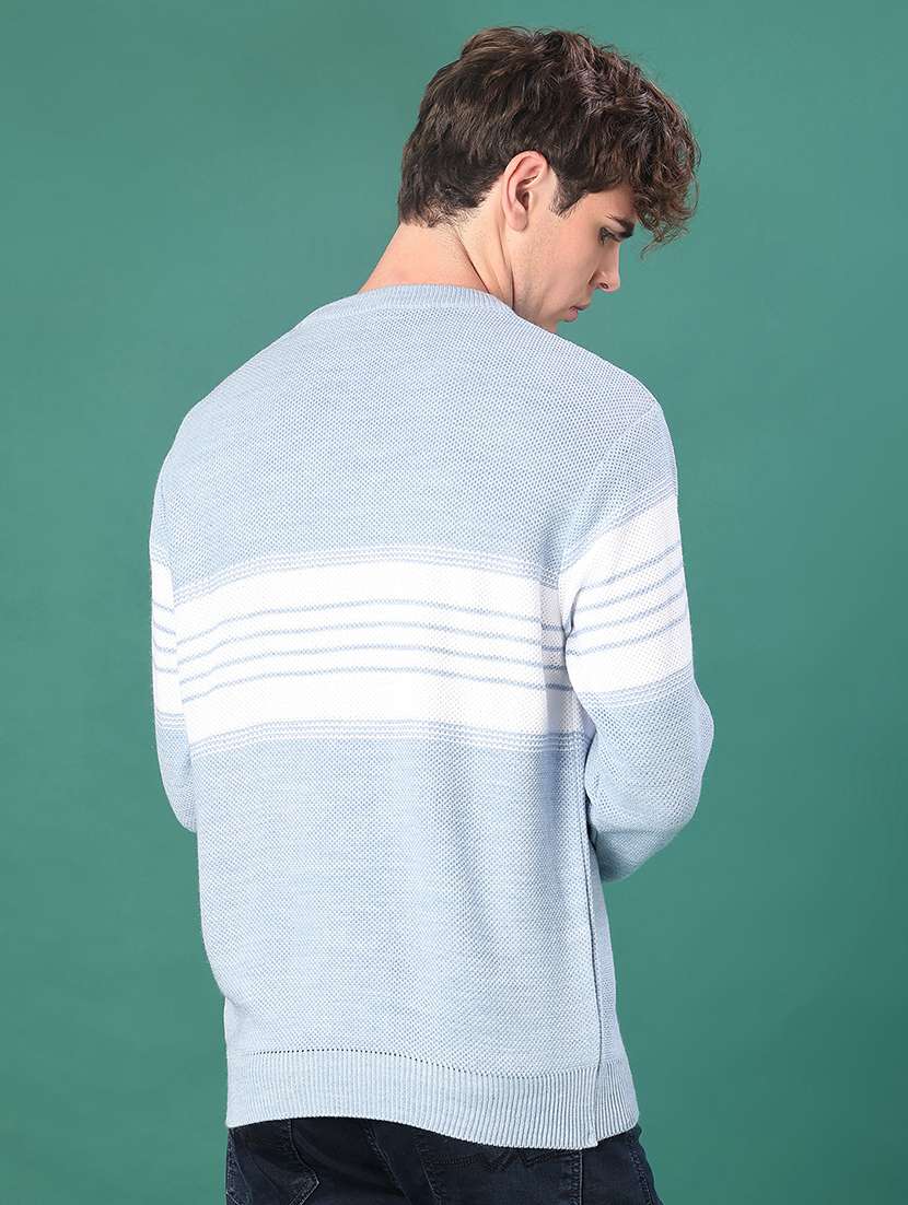 men striped long sleeve regular fit pullover  - 21961970 -  Standard Image - 2