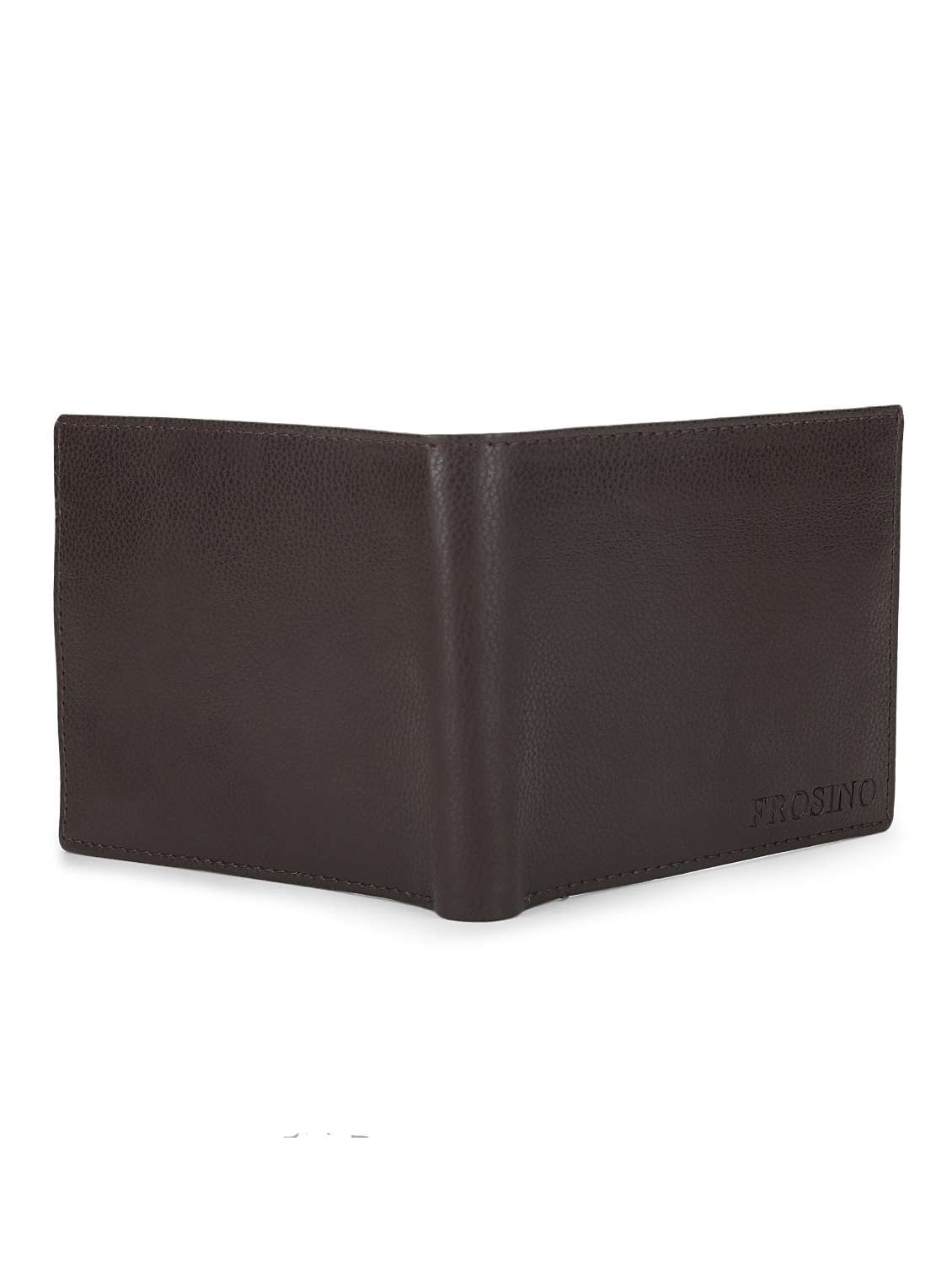men brown solid leatherette wallet - 21962010 -  Standard Image - 2