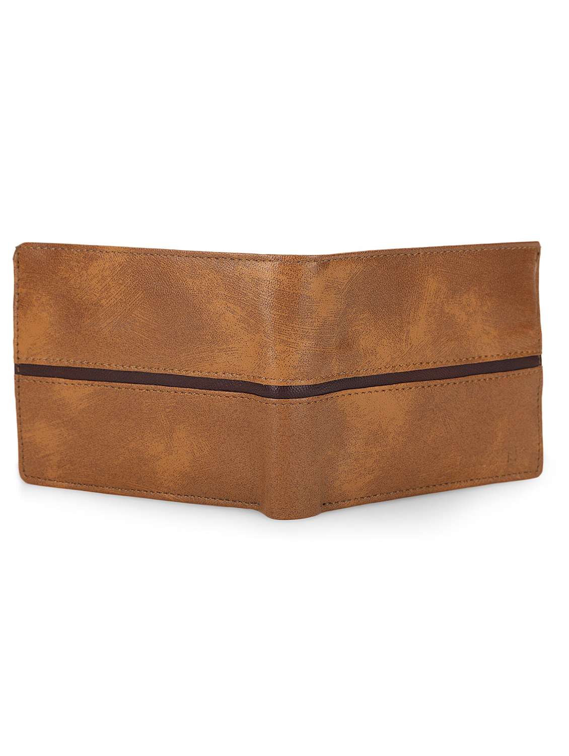men tan striped leatherette wallet - 21962015 -  Standard Image - 2