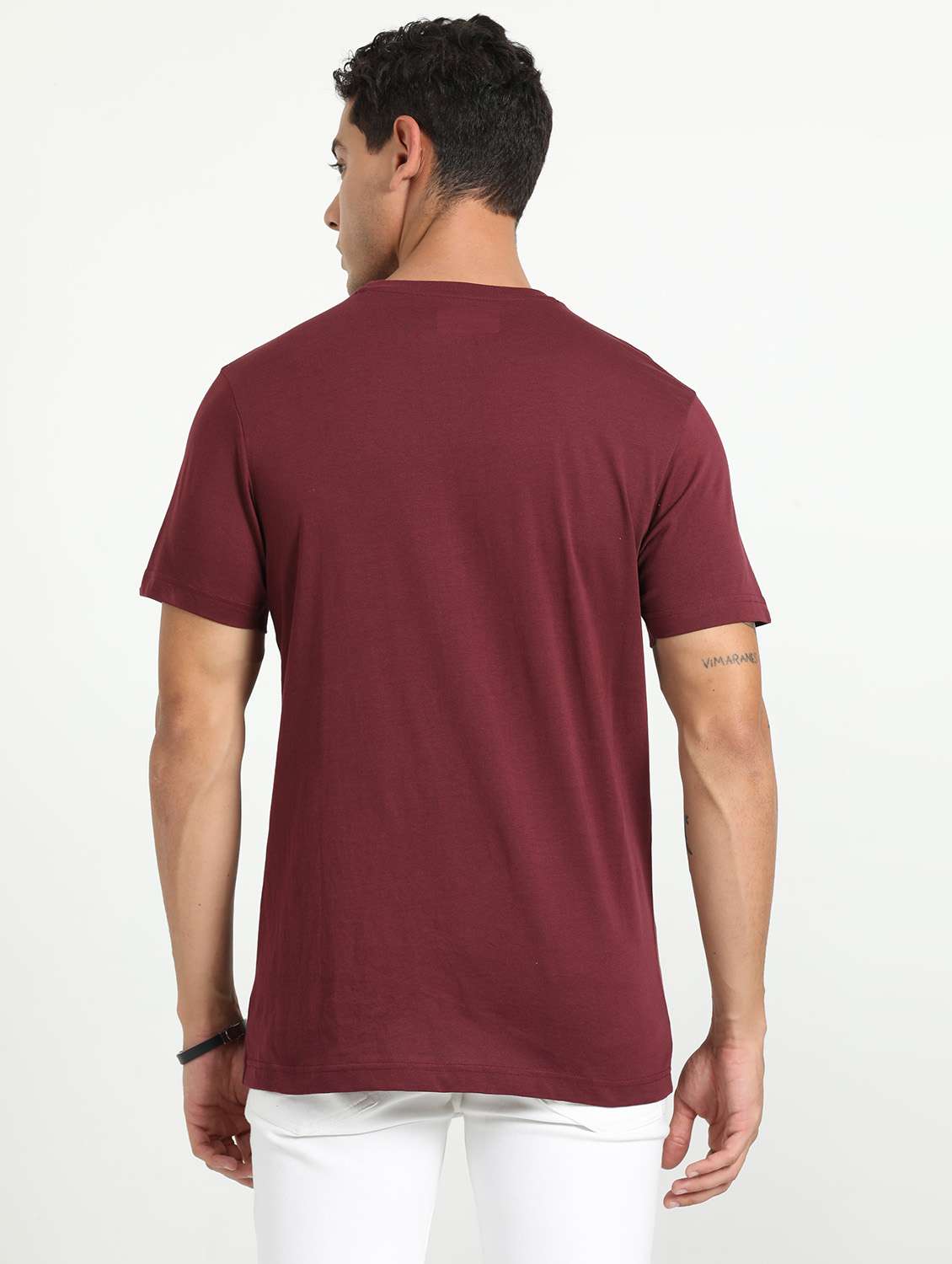men solid short sleeve regular fit t-shirt - 21962121 -  Standard Image - 2