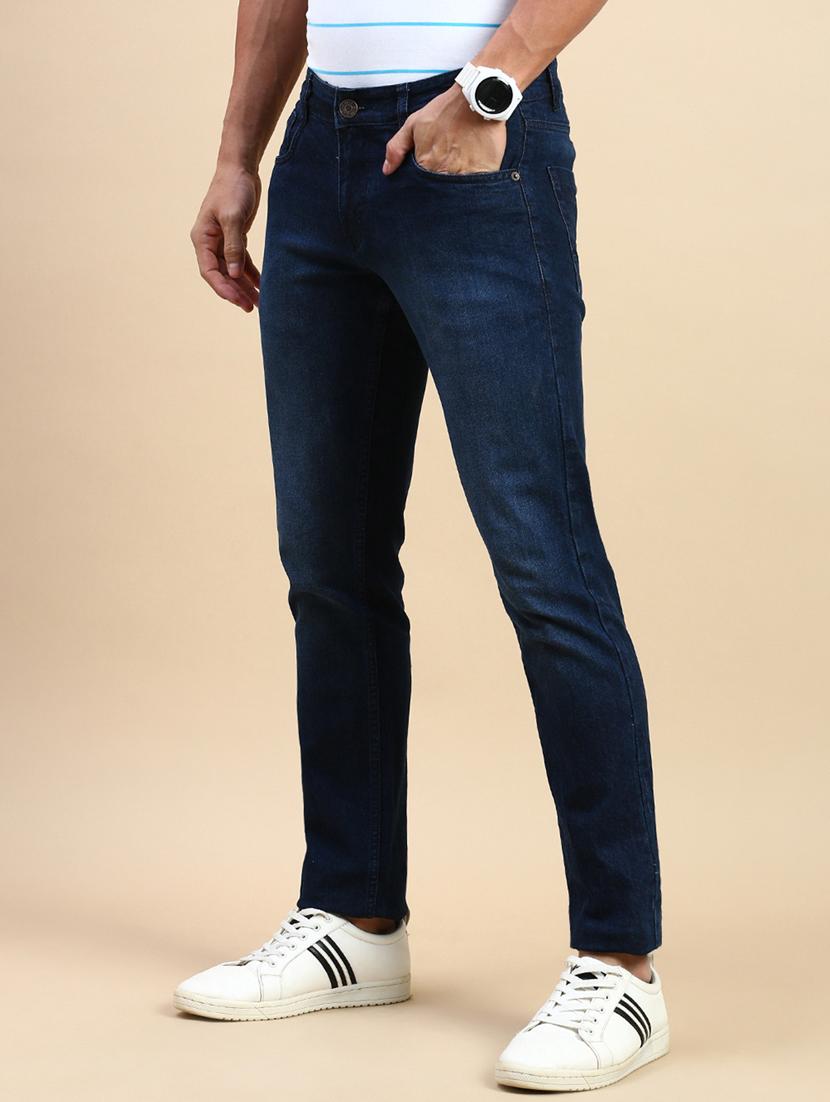 men solid mid rise slim fit jean - 21962129 - Standard Image - 2