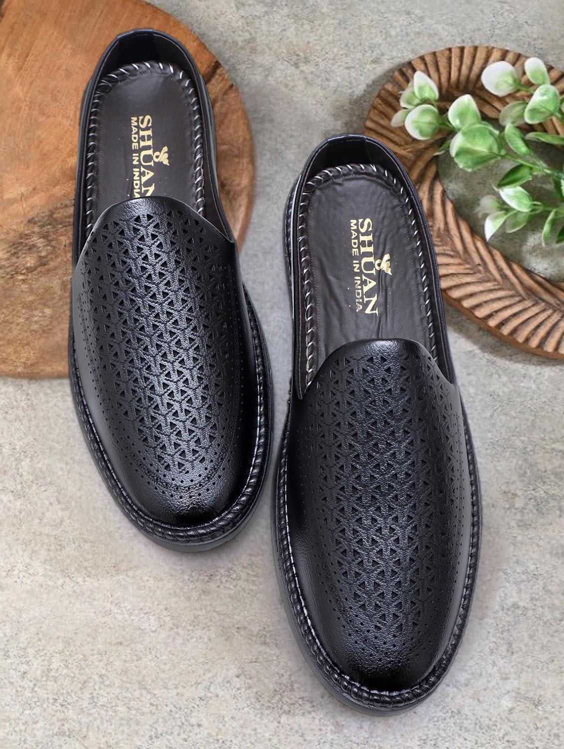 men black textured slip on mule - 21962130 -  Zoom Image - 0