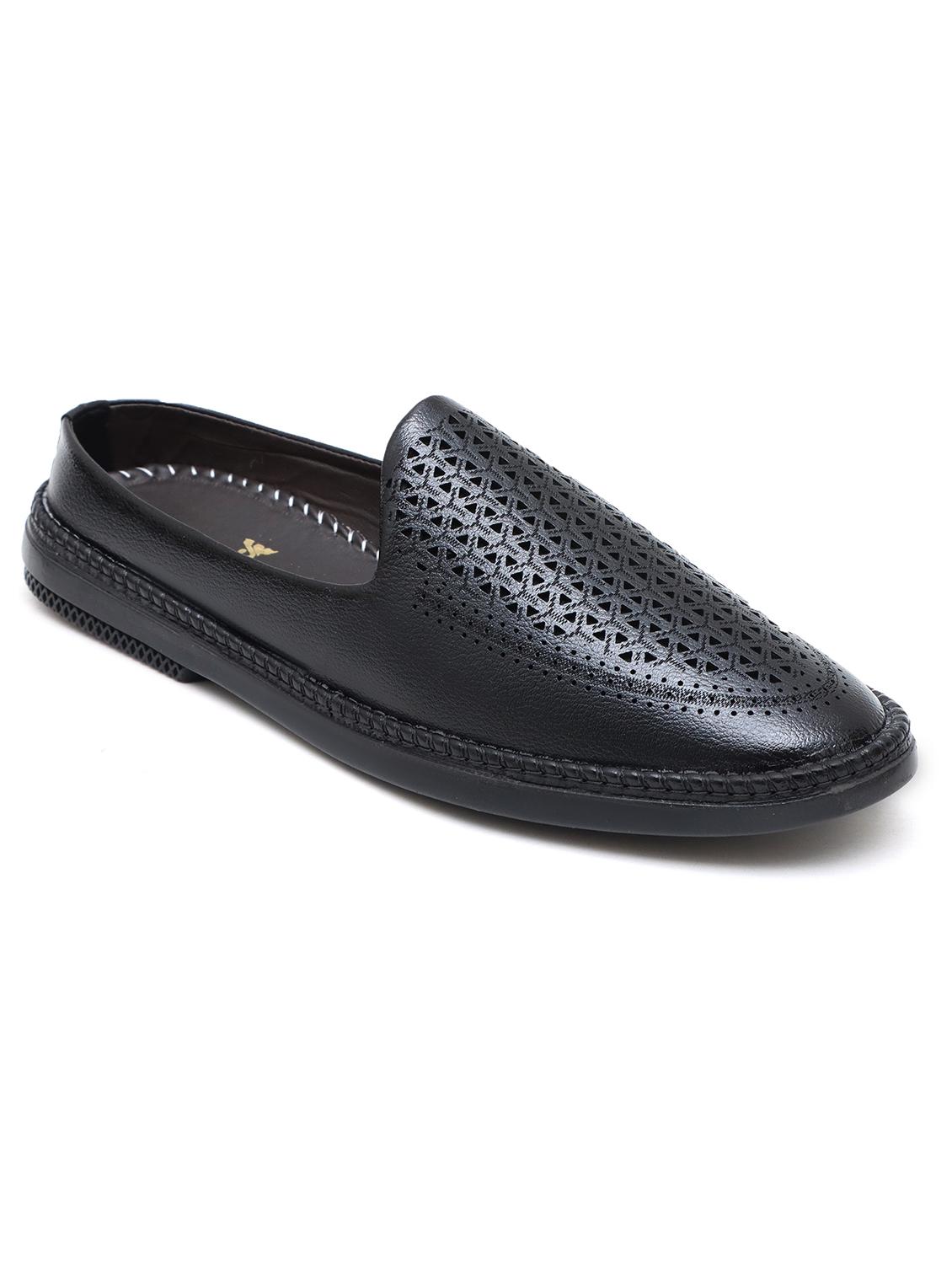men black textured slip on mule - 21962130 - Standard Image - 2