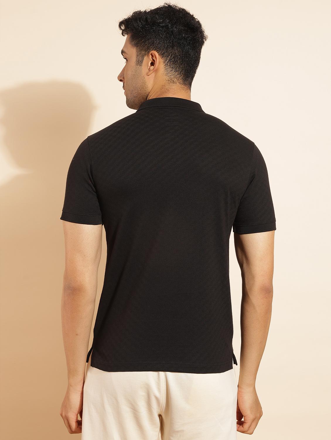 men solid short sleeve slim fit polo t-shirt - 21962367 - Standard Image - 2