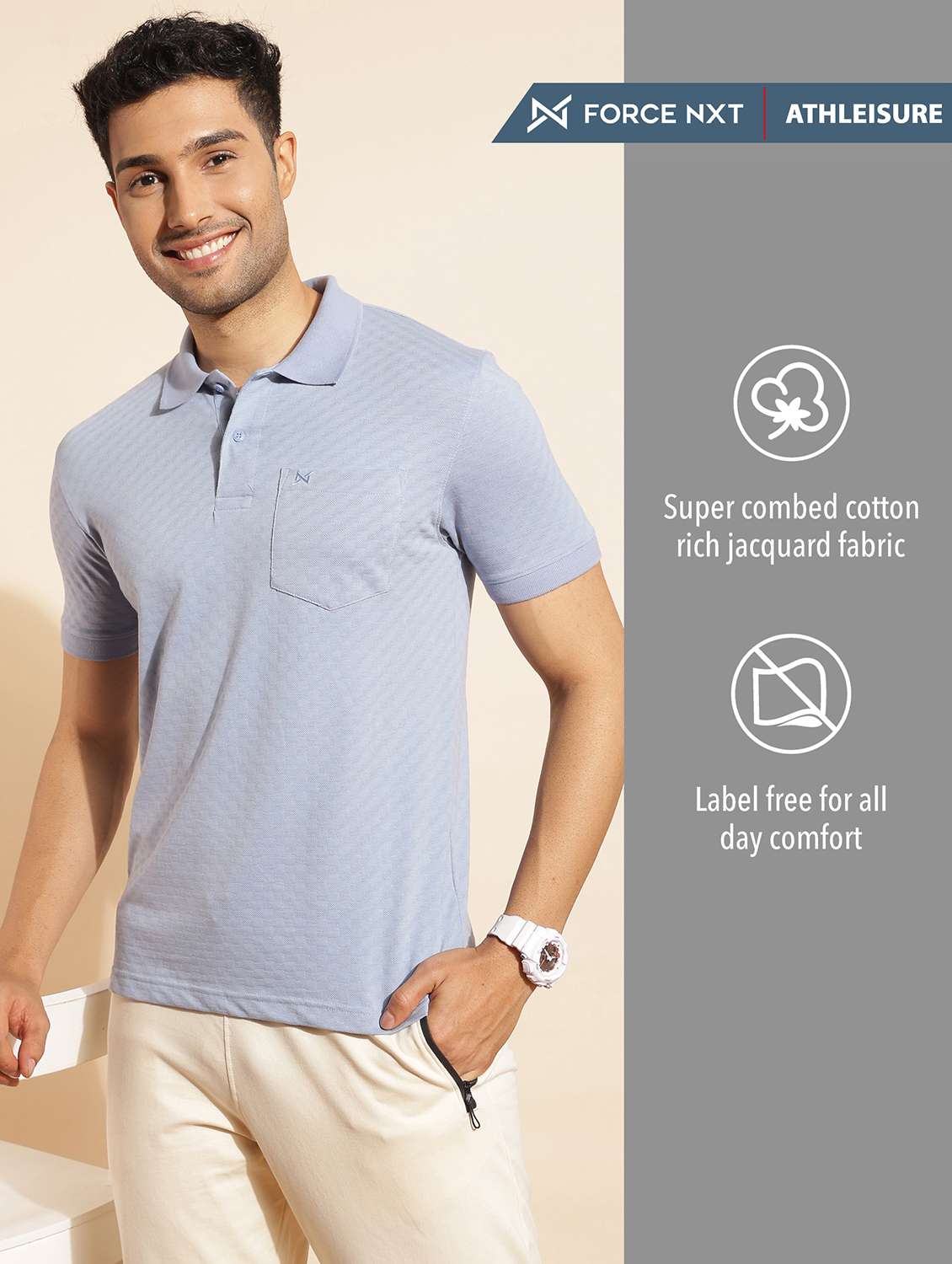 men pack of 2 solid short sleeve polo t-shirt - 21962377 -  Standard Image - 2