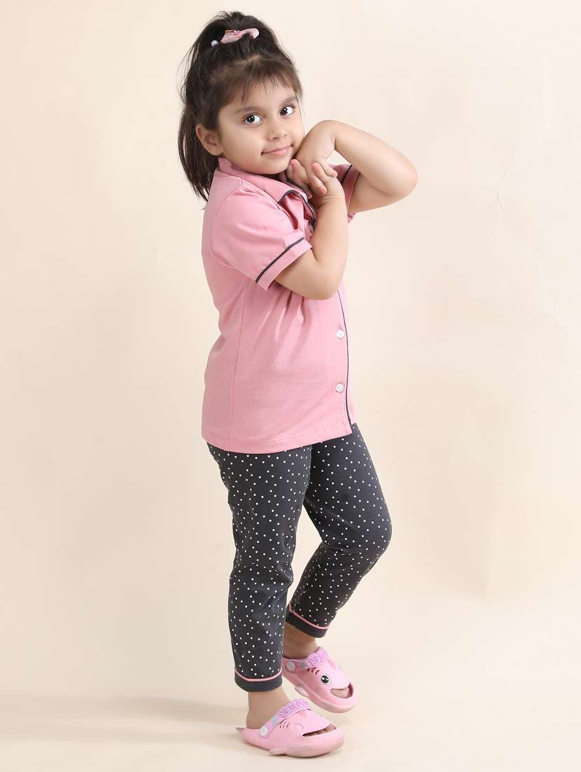 girls printed nightwear pyjama set - 21962417 -  Standard Image - 2