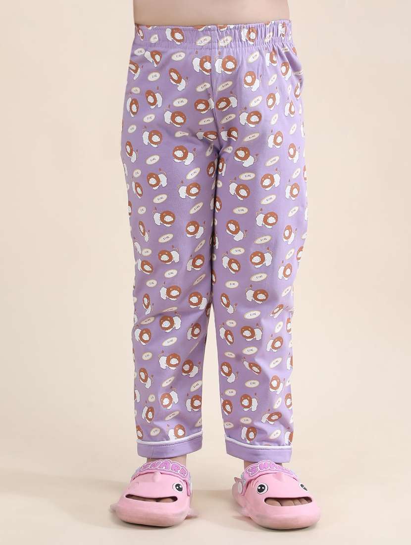 girls printed nightwear pyjama set - 21962418 -  Standard Image - 2