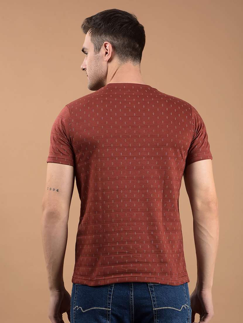 men printed short sleeve slim fit t-shirt - 21962435 -  Standard Image - 2
