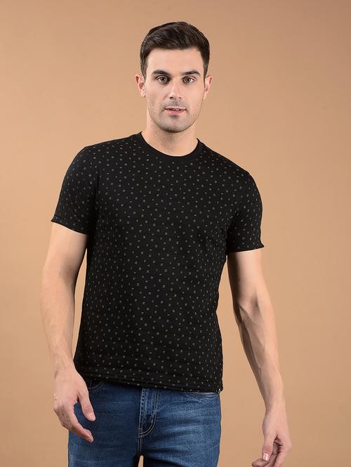 men printed short sleeve slim fit t-shirt - 21962436 - Standard Image - 0