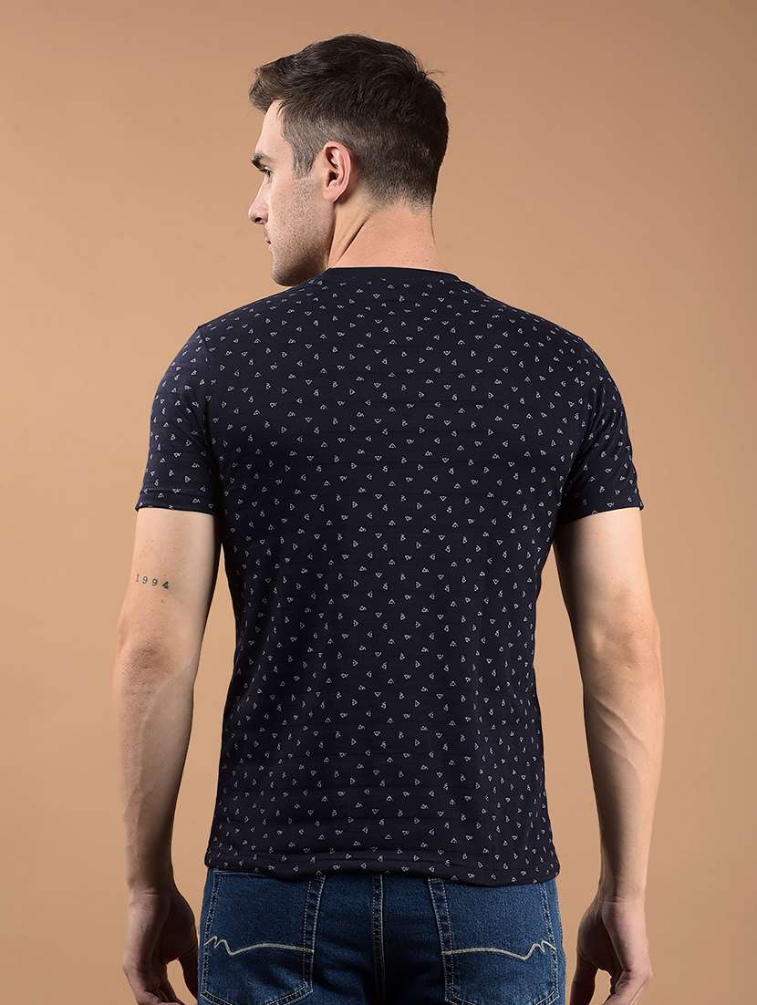men printed short sleeve slim fit t-shirt - 21962437 -  Standard Image - 2