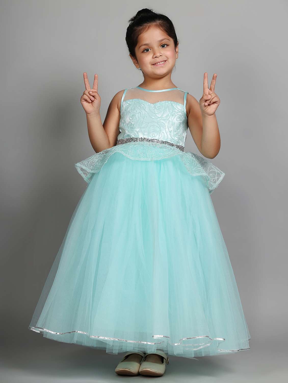 girls embellished sleeveless fit & flare dress - 21962519 -  Standard Image - 2