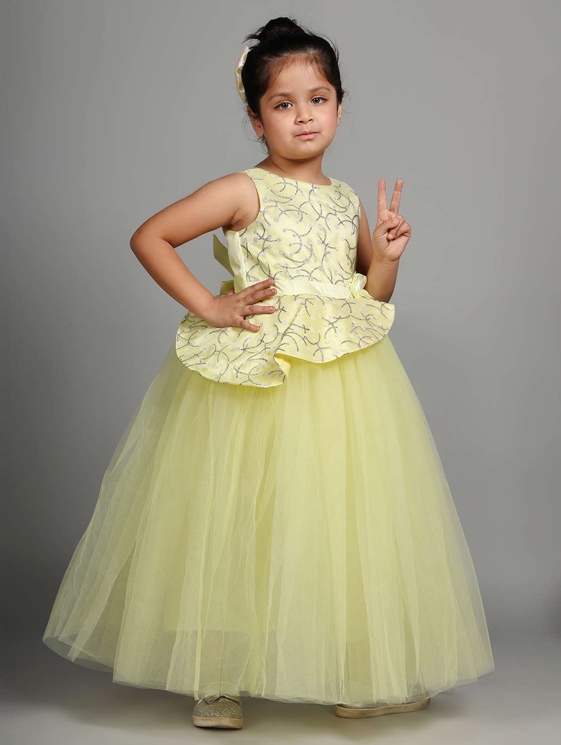 girls embellished sleeveless fit & flare dress - 21962522 - Standard Image - 2