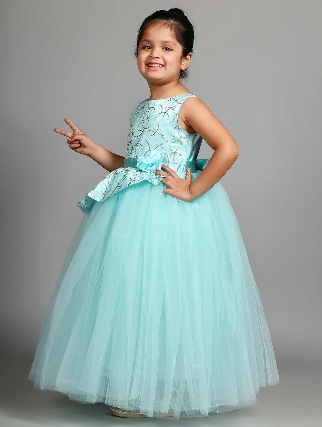 girls embellished sleeveless fit & flare dress - 21962524 -  Standard Image - 2