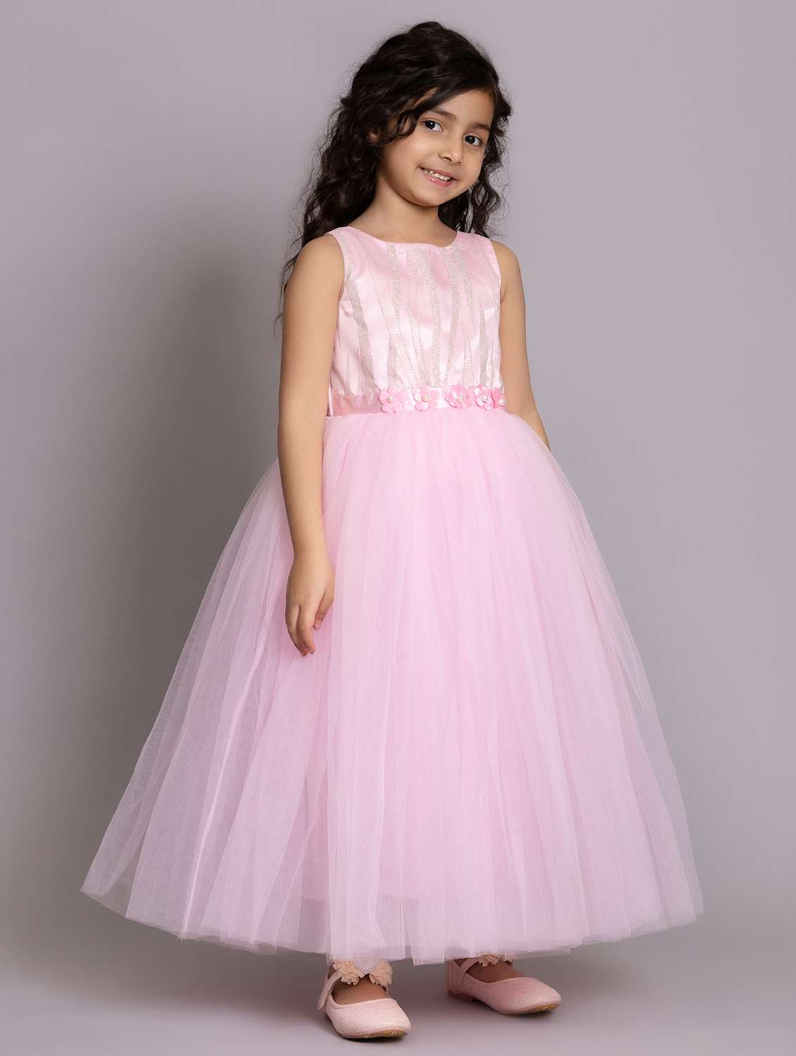 girls embellished sleeveless fit & flare dress - 21962528 -  Standard Image - 2